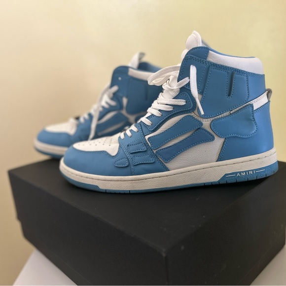 Amiri shoes - Powder blue high top skeleton - Picture 2 of 8